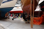 tussendoor lunchen op de "ankerplek"